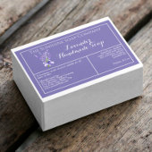 Paarse Lavendel waterdichte zeep productetiket Voedselcontainer Etiket