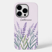 Paarse Lavendel Waterverf Bloemen Case-Mate iPhone Case (Achterkant)