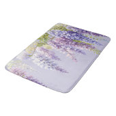 Paarse lavendel waterverf bloemenwisteria lila badmat (Gekanteld)