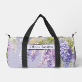 Paarse lavendel waterverf bloemenwisteria lila plunjezak (Voorkant)