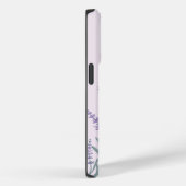 Paarse Lavendel Waterverf Bloemig Case-Mate iPhone Case (Achterkant / Rechts)