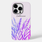 Paarse Lavendel Waterverf Bloemig Case-Mate iPhone Case (Achterkant)