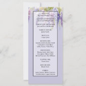 Paarse lavendel waterverf bloemisterij wisteria se (Achterkant)