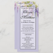 Paarse lavendel waterverf bloemisterij wisteria se (Voorkant / Achterkant)