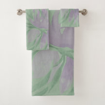 Paarse Lavendel Waterverf Elegante Bloemen