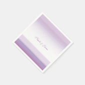 Paarse Lavendel Waterverf Elegante bruiloft servet (Hoek)