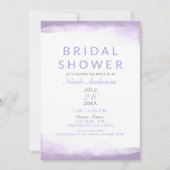 Paarse Lavendel Waterverf Modern Vrijgezellenfeest Kaart (Voorkant)