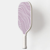 Paarse Lavendel Wave Modern gepersonaliseerd Pickleball Paddle (Links)