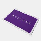 paarse lavendel welkom deurmat (Schuin)