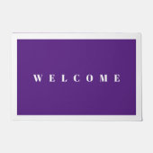 paarse lavendel welkom deurmat (Voorkant)