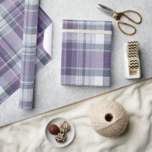 Paarse lavendel zachte mist geruite patroon
