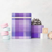 Paarse lavendel zachte mist geruite patroon