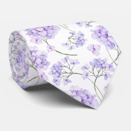 Paarse lavendelbloem halsdoek stropdas