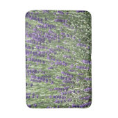 Paarse lavendelbloemen bloemstuk badmat (Voorkant Verticaal)