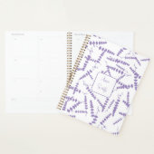 Paarse Lavendelbloemen _ Floral Pattern Script Planner (Display)
