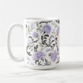 Paarse lavendelbloemen koffiemok (Links)