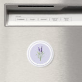  Paarse lavendelbloemen Magneet (Insitu (Vaatwasser))