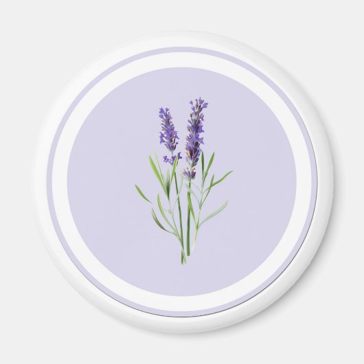  Paarse lavendelbloemen Magneet (Voorkant)
