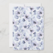  Paarse Lavendelbloemen Vrijgezellenfeest Kaart (Achterkant)