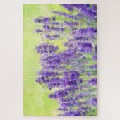 Paarse Lavendelbloemen Waterverf Bloemen Legpuzzel (Verticaal)