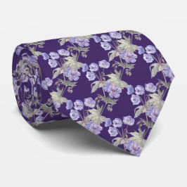 Paarse lavendelbloesem halsdoek stropdas