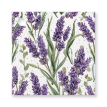 Paarse lavendelbloesems watercolor botanisch