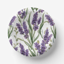 Paarse lavendelbloesems watercolor botanisch papieren kommen