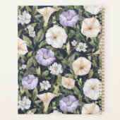 Paarse lavendelcrème Petunia bloemen   Planner (Achterkant)