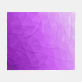 Paarse lavendelgradiënt geometrisch meshpatroon fleece deken (Voorkant (Horizontaal))