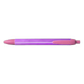Paarse lavendelgradiënt geometrisch meshpatroon zwarte inkt pen (Achterkant)