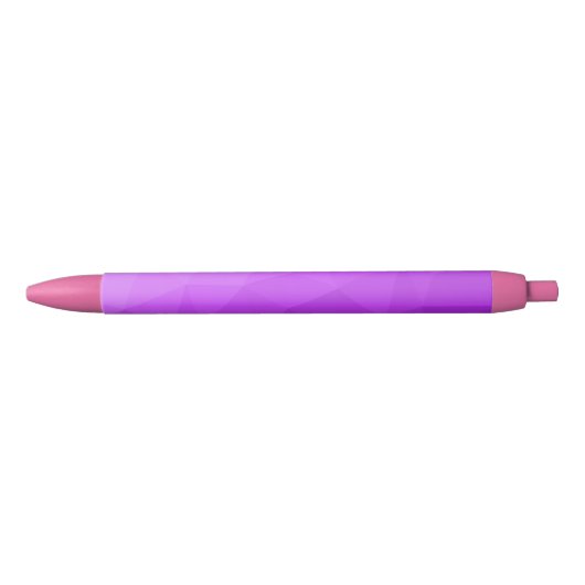 Paarse lavendelgradiënt geometrisch meshpatroon zwarte inkt pen (Voorkant)