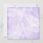 Paarse, lavendellibellen Bat Mitzvah Kaart (Achterkant)