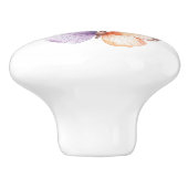 Paarse lavendelperzik vlinders droom keramische knop (Zijkant)