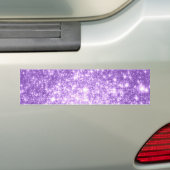 Paarse Lavendelsterren Bumpersticker (Op auto)