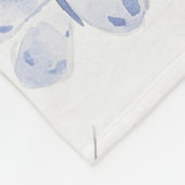 Paarse lavendelvlinders fleece deken (Hoek)