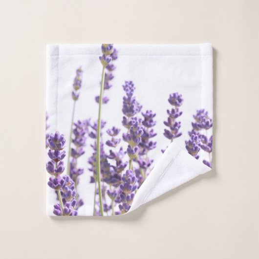 Paarse lavender #1 #decor #art bad handdoek (Wasdoekje)