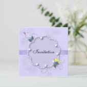 Paarse lavender 80th Birthday Party | DIY-tekst Kaart (Staand voorkant)