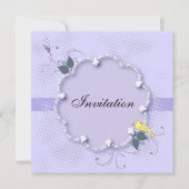 Paarse lavender 80th Birthday Party | DIY-tekst Kaart (Voorkant)