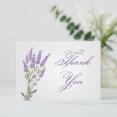 Paarse lavender bloemen Weddenschap Kaart (Staand voorkant)