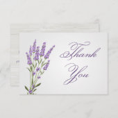 Paarse lavender bloemen Weddenschap Kaart (Voorkant / Achterkant)