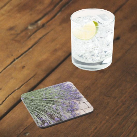 Paarse lavender Blooms Floral Bier Onderzetter