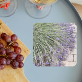 Paarse lavender Blooms Floral Kartonnen Onderzetters