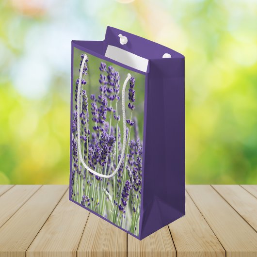 Paarse lavender Blooms Floral Klein Cadeauzakje