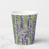 Paarse lavender Buds Floral Papieren Bekers (Voorkant)