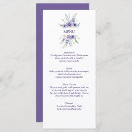 Paarse lavender Daisies Anemones Rozen Menu