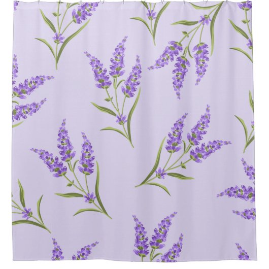Paarse Lavender Douchegordijn (Voorkant)