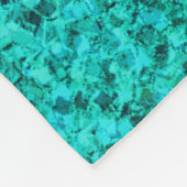 Paarse lavender en Blauwgroen Aqua Green Sparkly G Fleece Deken (Hoek)