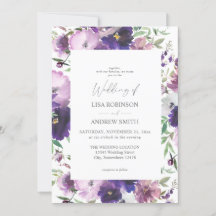 Paarse lavender en Violet Floral Wedding 2