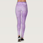 Paarse lavender Faded gestripte vrouwen Leggings (Achterkant)