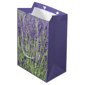 Paarse Lavender Fields Floral Medium Cadeauzakje (Voorkant Gekanteld)